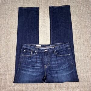 👖 AG Adriano Goldschmied The Protégé Straight Leg Jeans | 38x36 | Dark Indigo